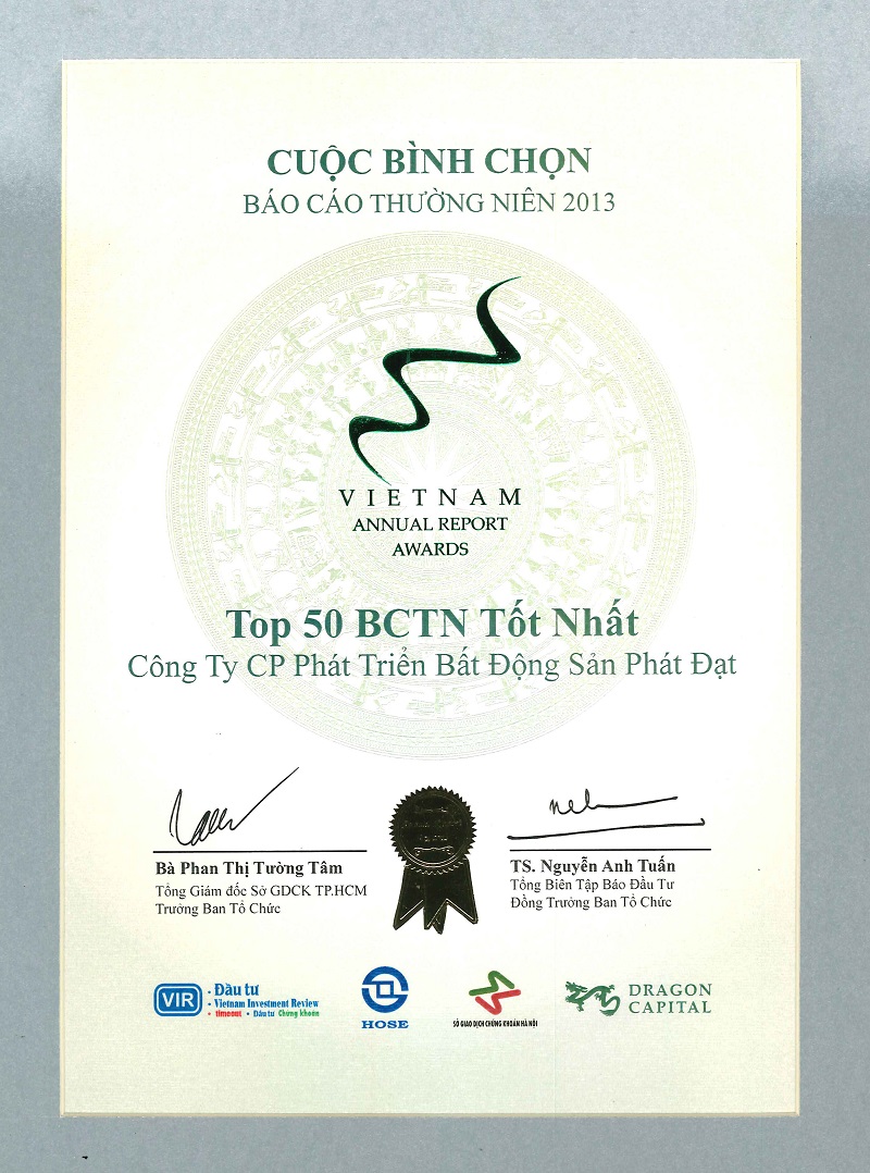 GIẢI THƯỞNG BÁO CÁO THƯỜNG NIÊN TỐT NHẤT