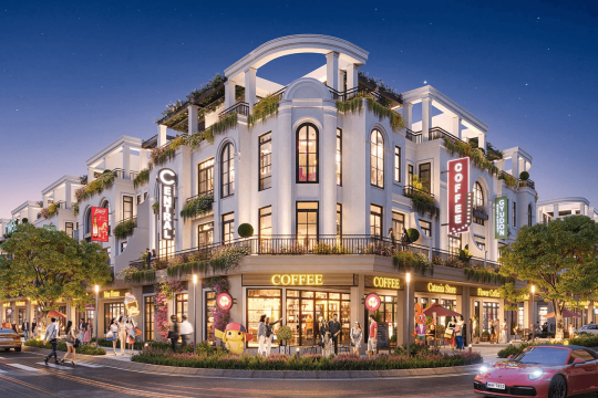 Công trình nhà ở chung tạo khác biệt bằng những trụ bê tông tròn (Copy)