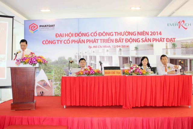 Phát Đạt tổ chức Đại hội Cổ đông Thường niên năm 2014