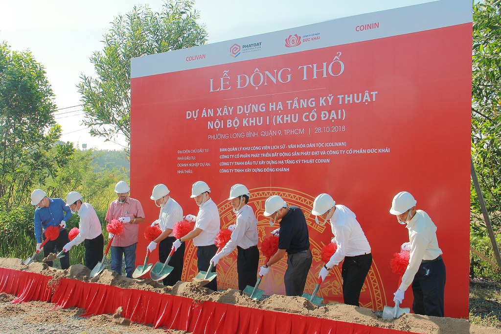 PDR initiates Ground breaking ceremony of internal technical infrastructure construction project in Zone I - Co Dai Area