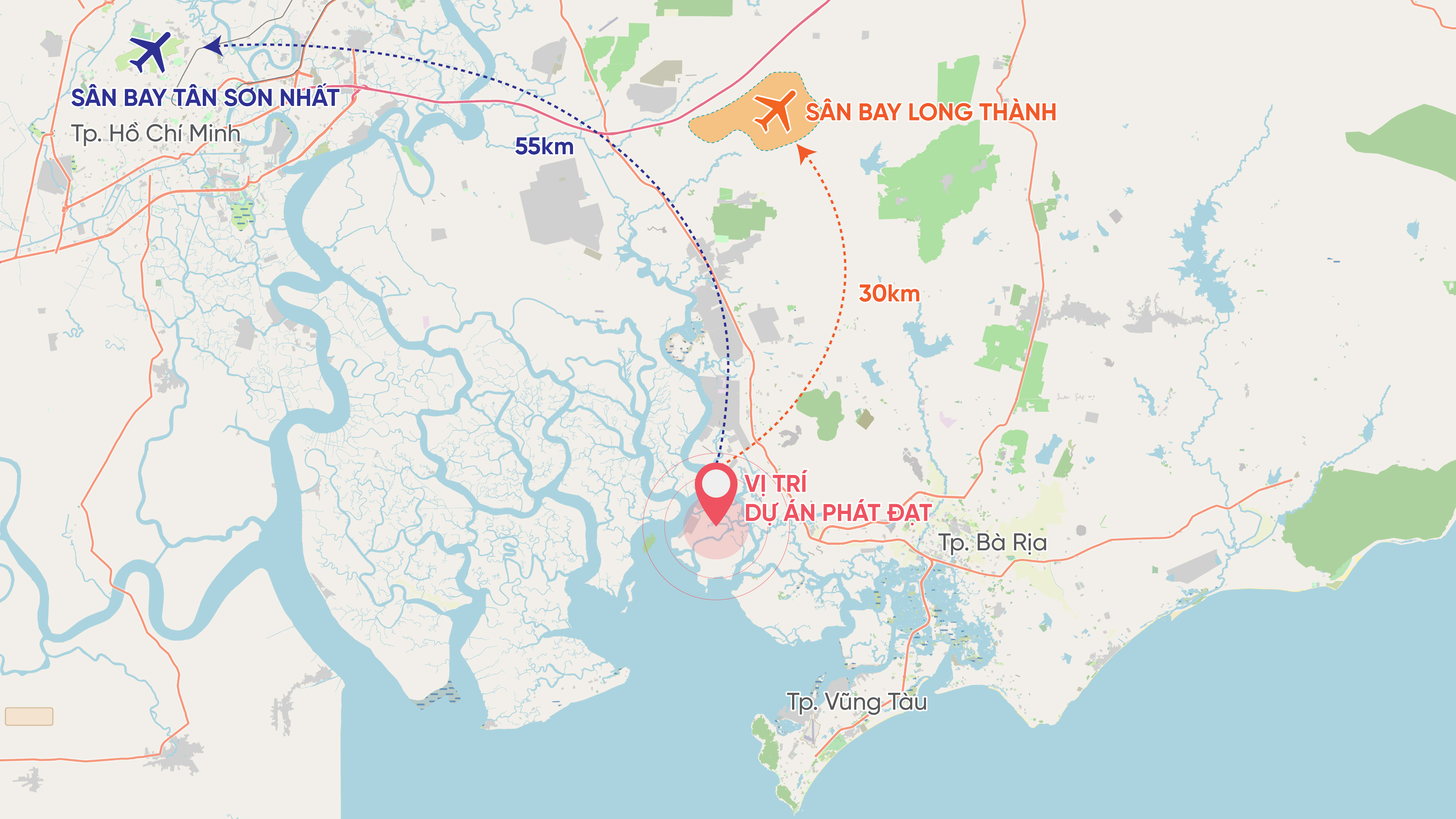 Phat Dat purchases 24-ha land, officially implementing the project of General warehousing, port logistics and logistics services near Cai Mep Port
