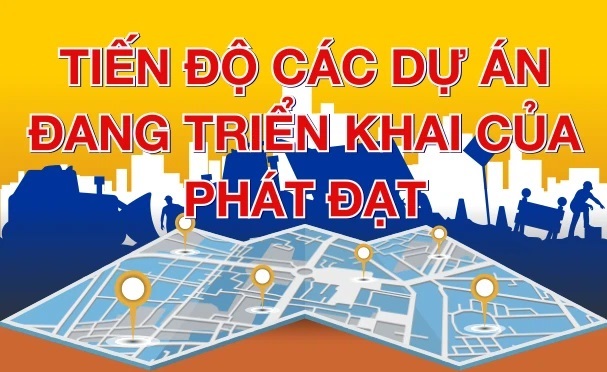 [Infographic] Tiến độ các dự án đang triển khai của Phát Đạt