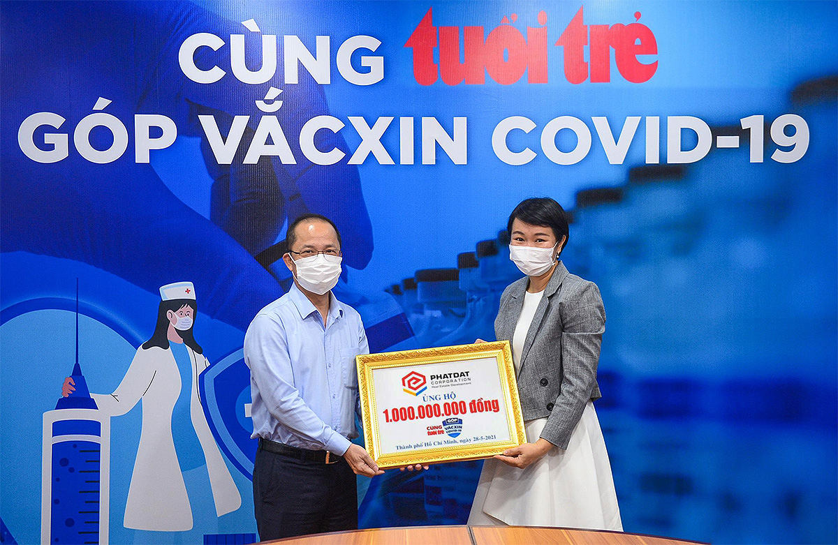 Hơn 10,3 tỉ đồng 'Cùng Tuổi Trẻ góp vắc xin COVID-19'