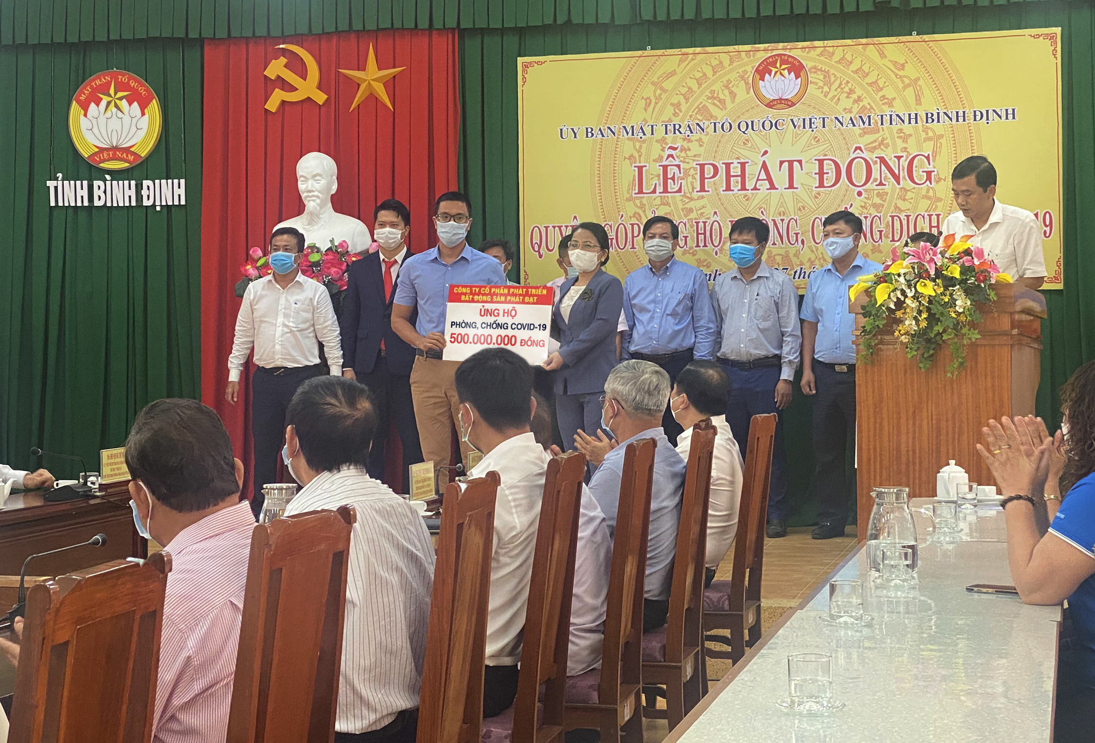 Phát Đạt ủng hộ 500 triệu đồng chung tay cùng tỉnh Bình Định phòng, chống dịch Covid-19