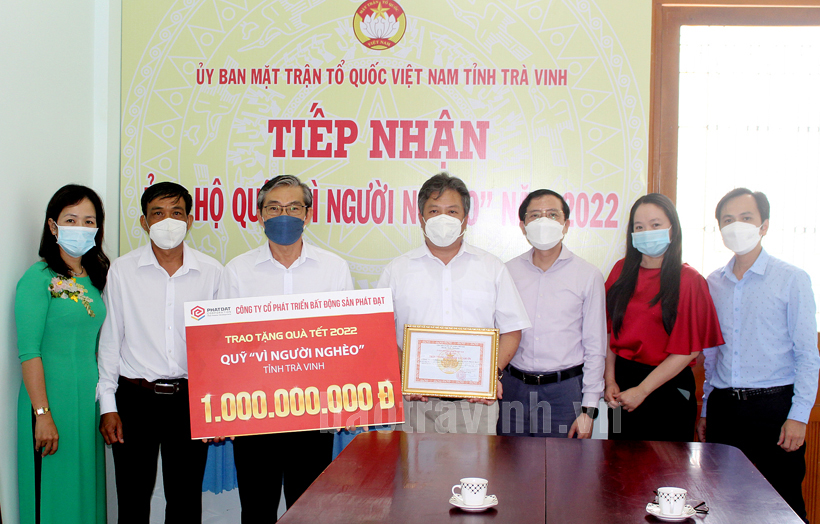 Phat Dat Real Estate Development Corporation Joins Tra Vinh Province in the Program “2022 Tet for the Underprivileged"