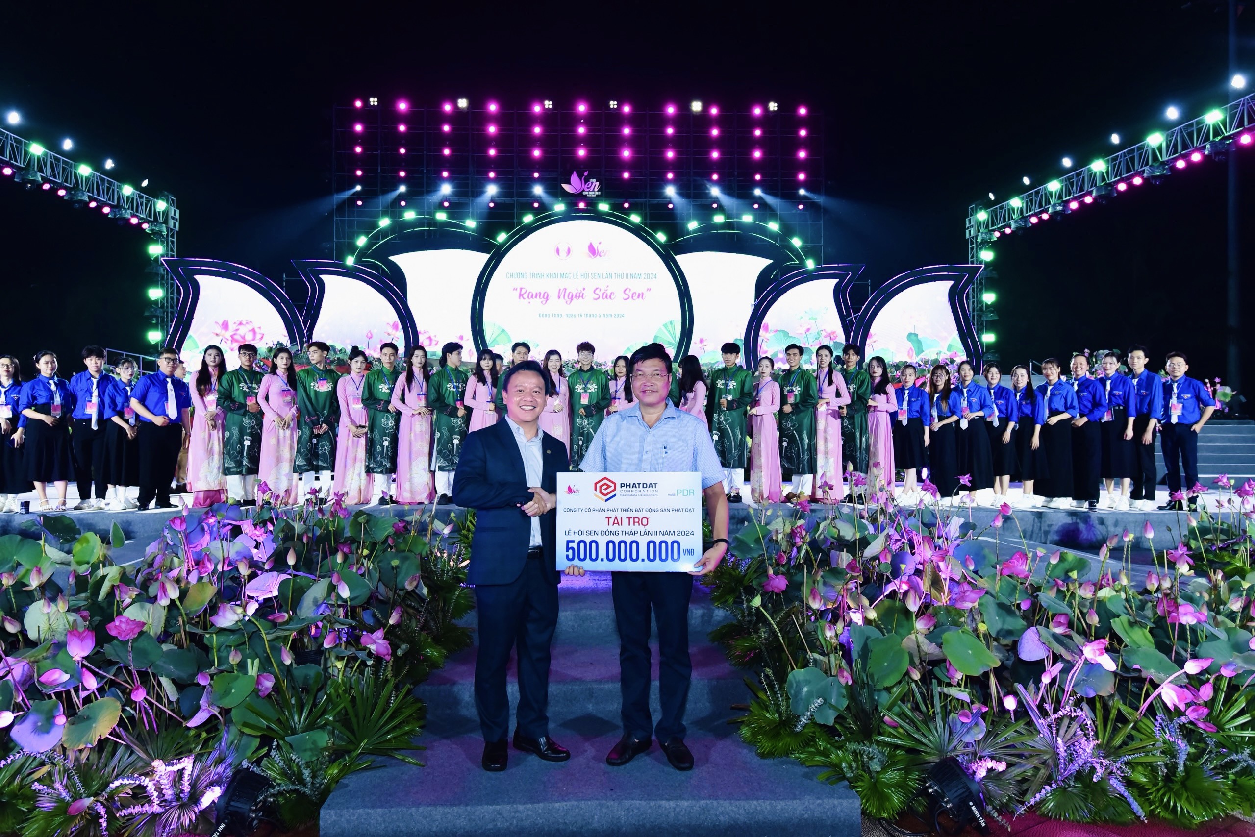 Phat Dat Sponsors Dong Thap’s Second Lotus Festival in 2024