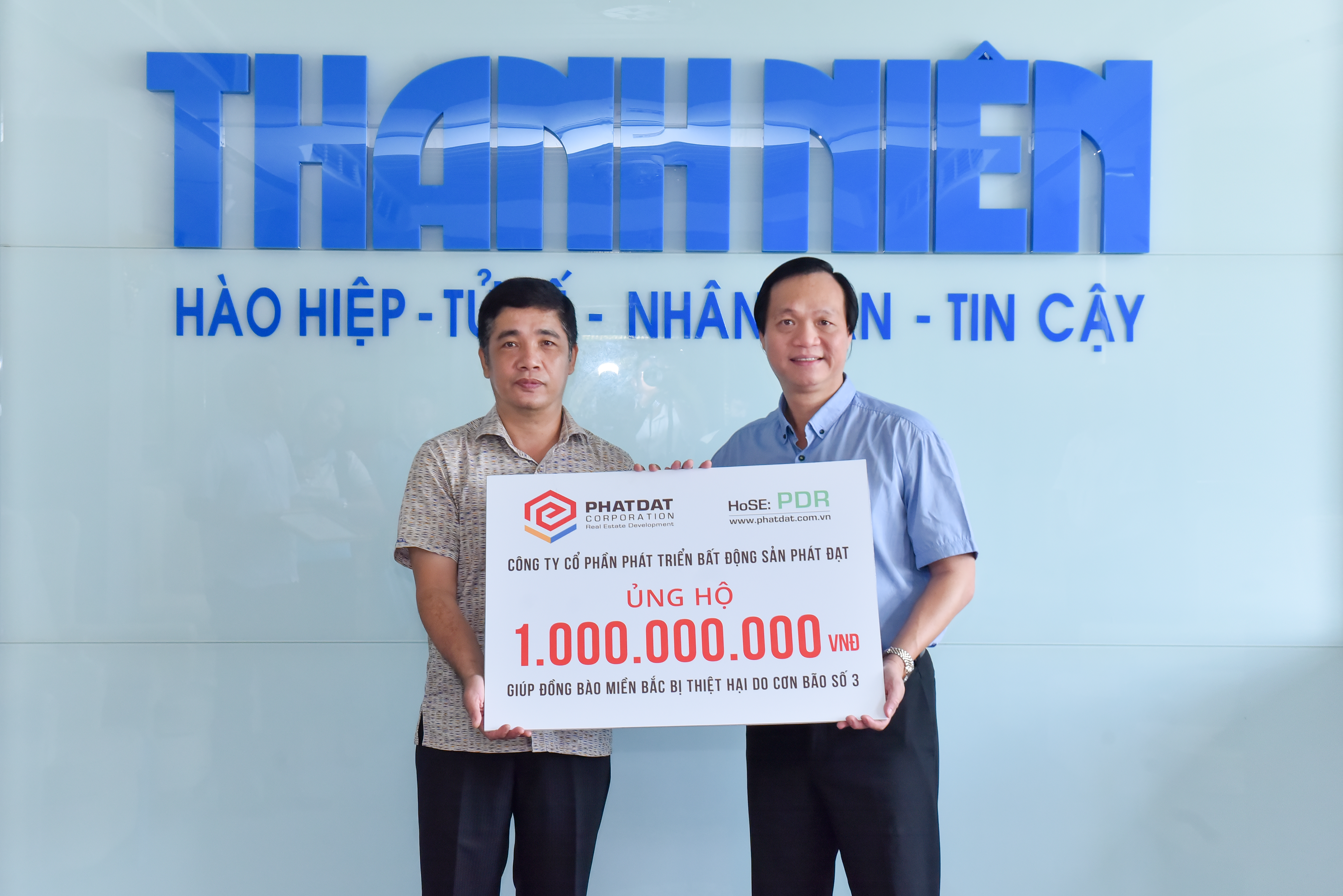 Phat Dat donates VND 1 billion to help Northern communities recover from Typhoon Yagi.