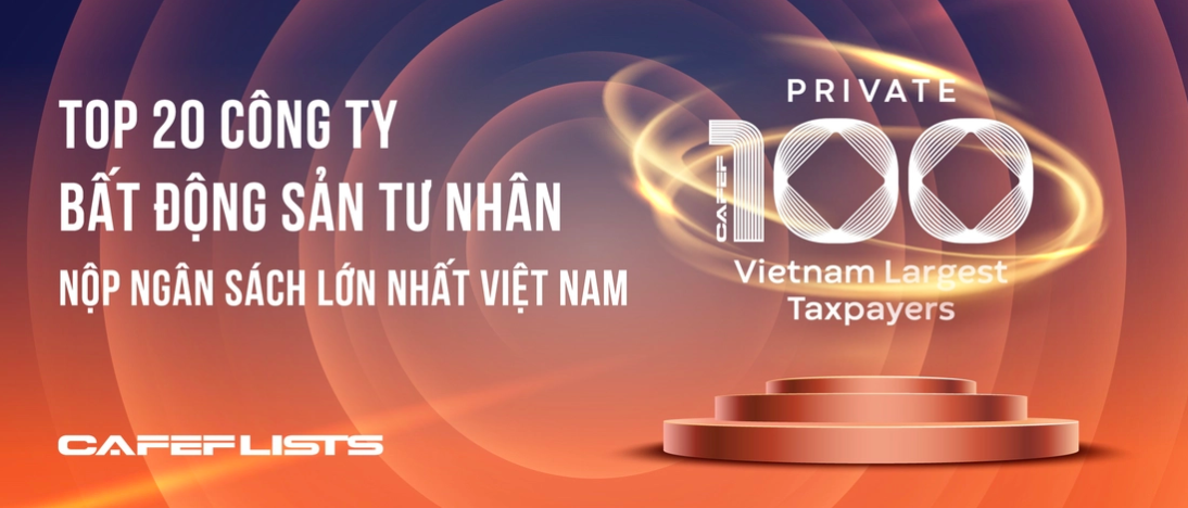Công bố Top 20 công ty bất động sản tư nhân nộp ngân sách lớn nhất Việt Nam