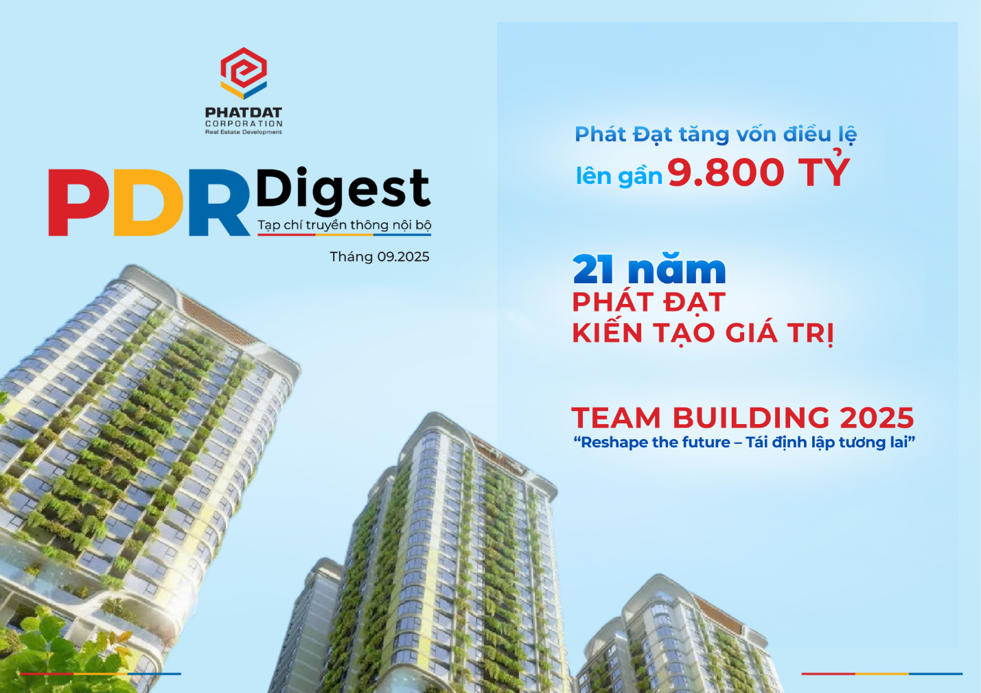 Bản tin nội bộ tháng 09/2025: “Reshape the Future – Tái định lập tương lai”
