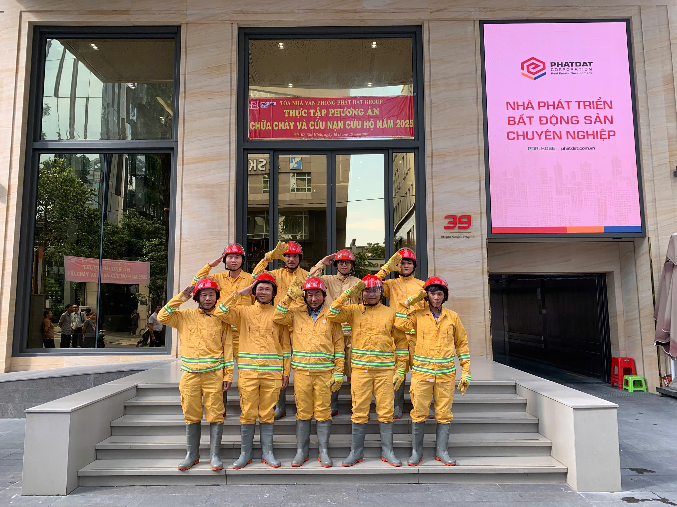 Phát Đạt diễn tập phương án chữa cháy và cứu nạn, cứu hộ năm 2025