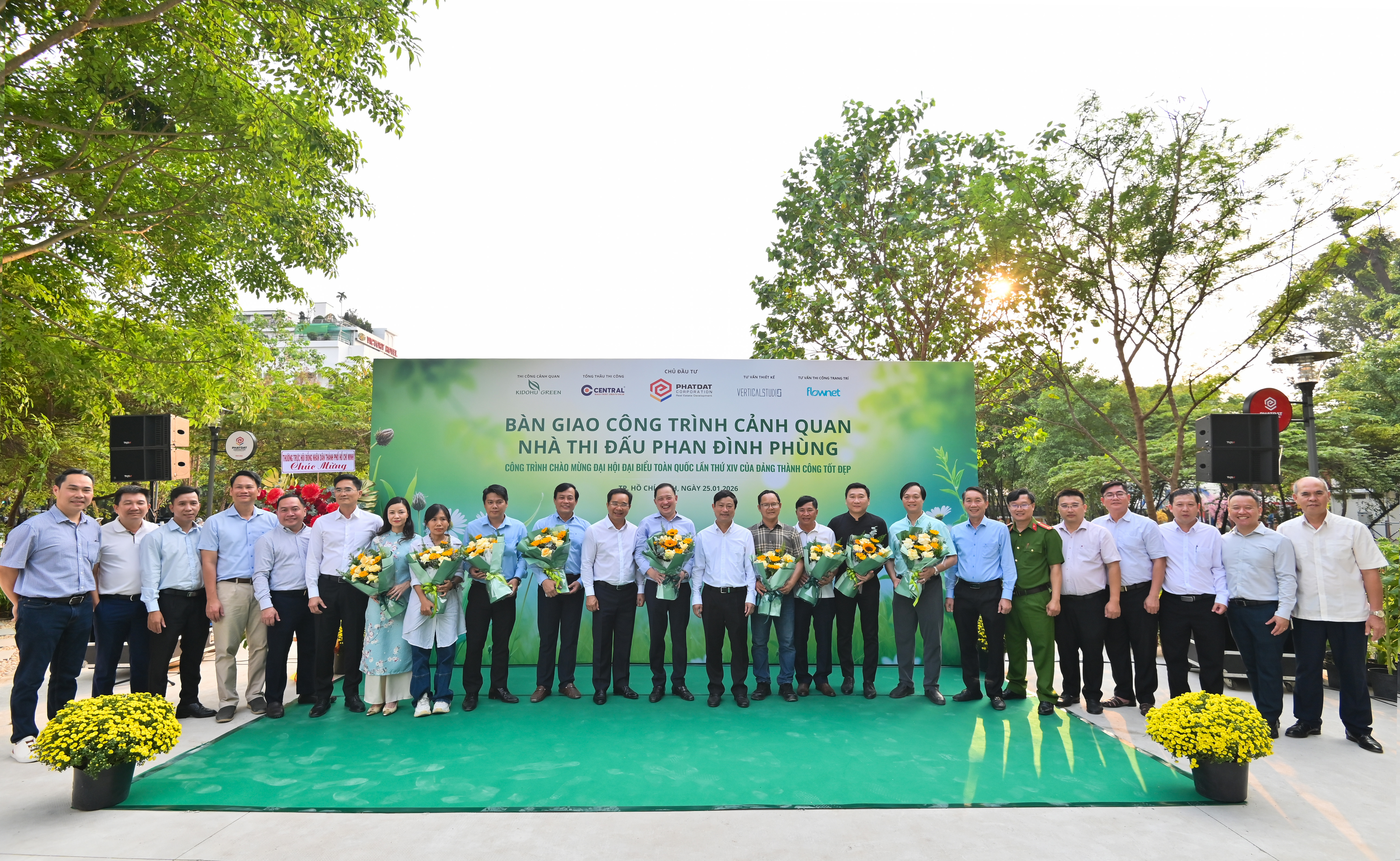 Phát Đạt bàn giao Công trình Cảnh quan Nhà thi đấu Phan Đình Phùng, đưa “Rừng sinh thái” vào trung tâm đô thị trước Tết Nguyên đán