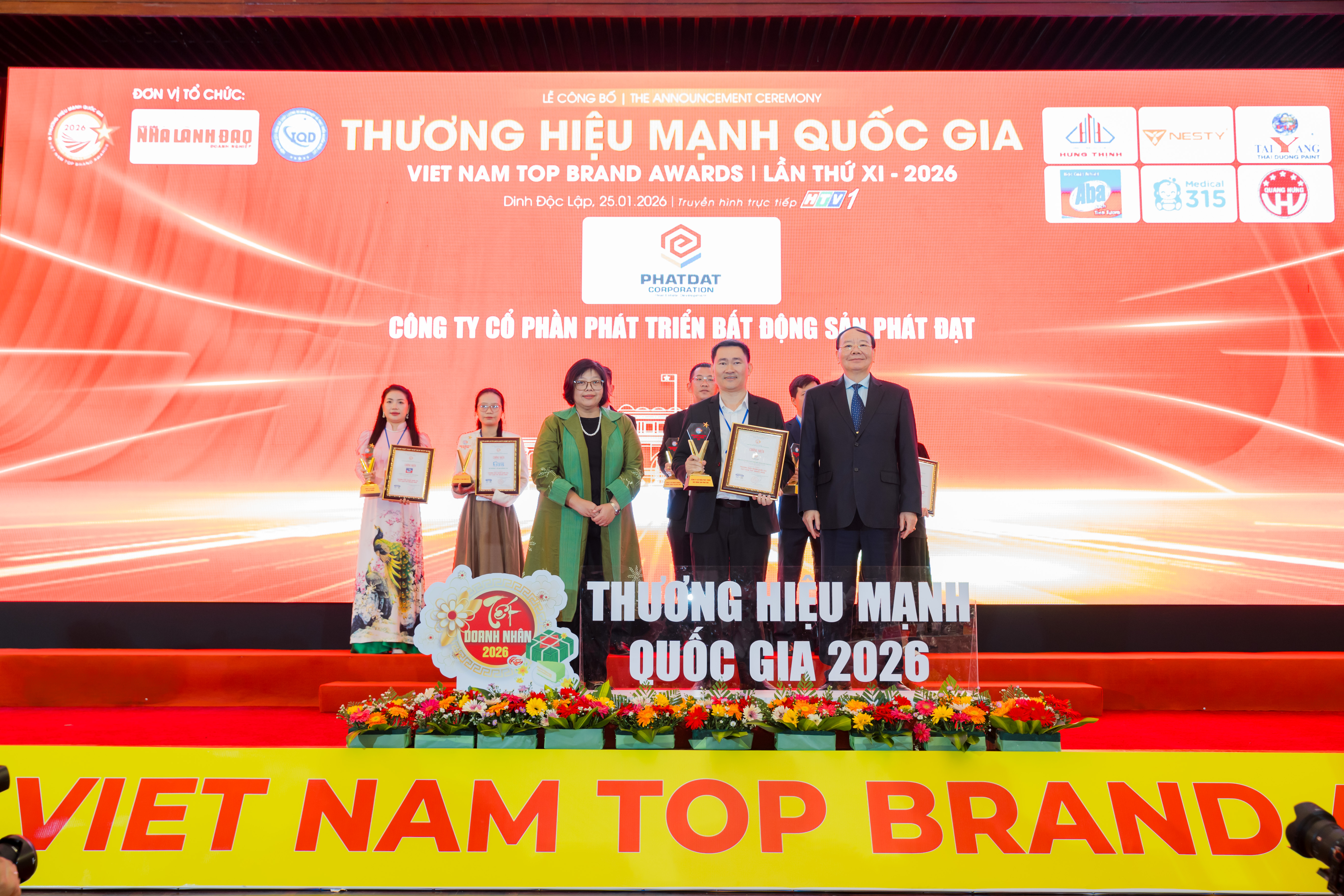 Phát Đạt được vinh danh Top Thương hiệu Mạnh Quốc gia lần thứ XI năm 2026